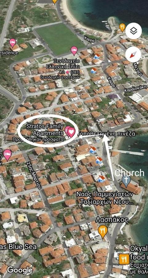 Stratos Family Apartments & Studios Neos Marmaras Buitenkant foto
